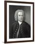 Portrait of Johann Sebastian Bach, German Composer (Engraving)-Elias Gottleib Haussmann-Framed Giclee Print