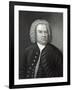 Portrait of Johann Sebastian Bach, German Composer (Engraving)-Elias Gottleib Haussmann-Framed Giclee Print