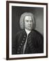 Portrait of Johann Sebastian Bach, German Composer (Engraving)-Elias Gottleib Haussmann-Framed Giclee Print