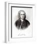 Portrait of Johann Sebastian Bach-V. Weger-Framed Premium Giclee Print