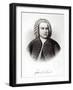 Portrait of Johann Sebastian Bach-V. Weger-Framed Giclee Print