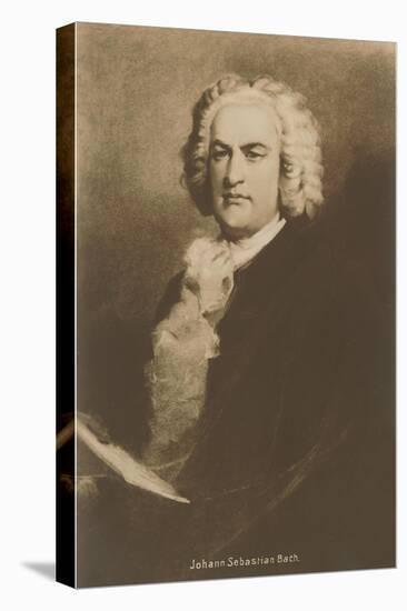 Portrait of Johann Sebastian Bach-null-Stretched Canvas