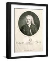 Portrait of Johann Sebastian Bach-Elias Gottleib Haussmann-Framed Giclee Print