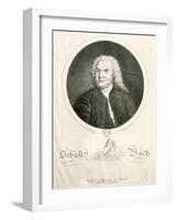 Portrait of Johann Sebastian Bach-Elias Gottleib Haussmann-Framed Giclee Print