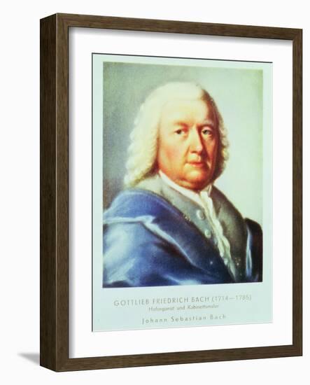 Portrait of Johann Sebastian Bach-Gottlieb Friedrich Bach-Framed Giclee Print