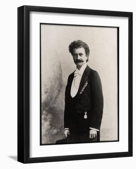 Portrait of Johann Strauss II (1825-1899), Austrian composer-French Photographer-Framed Giclee Print