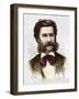 Portrait of Johann Strauss II-Stefano Bianchetti-Framed Giclee Print