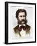 Portrait of Johann Strauss II-Stefano Bianchetti-Framed Giclee Print