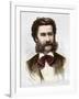 Portrait of Johann Strauss II-Stefano Bianchetti-Framed Giclee Print