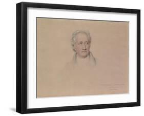 Portrait of Johann Wolfgang Von Goethe, 1828-Joseph Karl Stieler-Framed Giclee Print