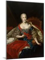 Portrait of Johanna-Elizabeth, Electress of Anhalt-Zerbst, (1712-176), C1746-Antoine Pesne-Mounted Giclee Print