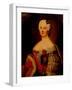 Portrait of Johanna-Elizabeth, Electress of Anhalt-Zerbst (1712-176), Mother of Catherine II, 1740s-Antoine Pesne-Framed Giclee Print