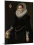 Portrait of Johanna Le Maire, Wife of Pieter Van Son-Nicolaes Eliasz Pickenoy-Mounted Art Print