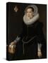 Portrait of Johanna Le Maire, Wife of Pieter Van Son-Nicolaes Eliasz Pickenoy-Stretched Canvas