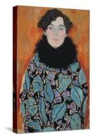Portrait of Johanna Staude (Unfinished), 1917-18-Gustav Klimt-Stretched Canvas