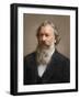 Portrait of Johannes Brahms (1833-1897) German Composer - Photoengraving Colorisee, 19Th Century --null-Framed Giclee Print