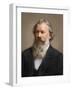 Portrait of Johannes Brahms (1833-1897) German Composer - Photoengraving Colorisee, 19Th Century --null-Framed Giclee Print