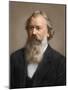 Portrait of Johannes Brahms (1833-1897) German Composer - Photoengraving Colorisee, 19Th Century --null-Mounted Giclee Print