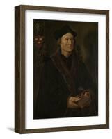 Portrait of Johannes Colmannus, Rector of the Convent of St. Agatha at Delft-Maarten van Heemskerck-Framed Art Print