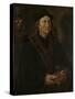 Portrait of Johannes Colmannus, Rector of the Convent of St. Agatha at Delft-Maarten van Heemskerck-Stretched Canvas