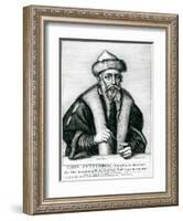 Portrait of Johannes Gutenberg-null-Framed Giclee Print