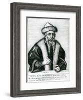 Portrait of Johannes Gutenberg-null-Framed Giclee Print