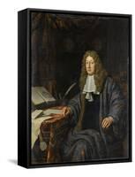 Portrait of Johannes Hudde-Michiel Van Musscher-Framed Stretched Canvas