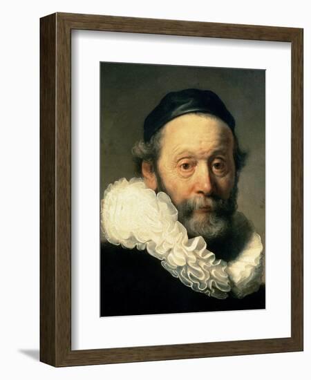 Portrait of Johannes Uyttenbogaert-Rembrandt van Rijn-Framed Giclee Print