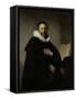Portrait of Johannes Wtenbogaert-Rembrandt van Rijn-Framed Stretched Canvas