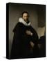 Portrait of Johannes Wtenbogaert-Rembrandt van Rijn-Stretched Canvas