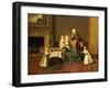 Portrait of John, 14th and His Family in the Breakfast Room at Compton Verney-Johann Zoffany-Framed Giclee Print