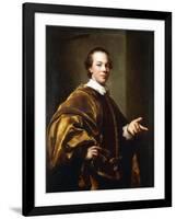 Portrait of John, 7th Earl of Galloway, Three-Quarter-Length, C.1758-Anton Raphael Mengs-Framed Premium Giclee Print