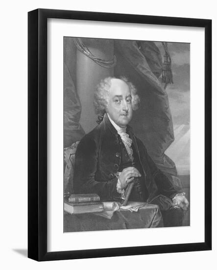 Portrait of John Adams-Stocktrek Images-Framed Art Print