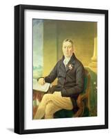 Portrait of John Burton of Clapton-W. Denny-Framed Giclee Print