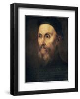 Portrait of John Calvin (1509-64)-Titian (Tiziano Vecelli)-Framed Giclee Print