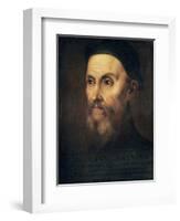 Portrait of John Calvin (1509-64)-Titian (Tiziano Vecelli)-Framed Giclee Print