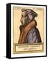 Portrait of John Calvin, 1562-null-Framed Stretched Canvas