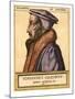 Portrait of John Calvin, 1562-null-Mounted Giclee Print