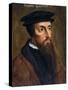 Portrait of John Calvin-null-Stretched Canvas