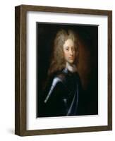 Portrait of John Campbell, 2nd Duke of Argyll (1678-1743) in Armour with a Garter Sash, C.1710-William Aikman-Framed Giclee Print