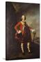 Portrait of John Campbell, 4th Earl of Loudon (1705-1782), Full-Length, in the Uniform of His…-Allan Ramsay-Stretched Canvas
