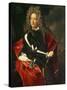 Portrait of John Churchill, 1st Duke of Marlborough-Adriaan van der Werff-Stretched Canvas