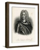 Portrait of John Churchill, 1st of Duke of Marlborough (1650-1722)-Godfrey Kneller-Framed Giclee Print