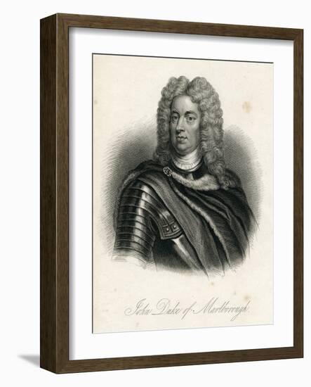 Portrait of John Churchill, 1st of Duke of Marlborough (1650-1722)-Godfrey Kneller-Framed Giclee Print