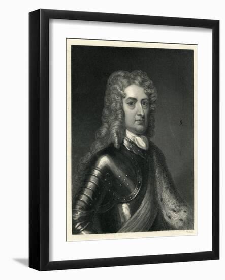 Portrait of John Churchill, 1st of Duke of Marlborough (1650-1722)-null-Framed Giclee Print