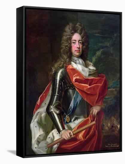 Portrait of John Churchill-Godfrey Kneller-Framed Stretched Canvas