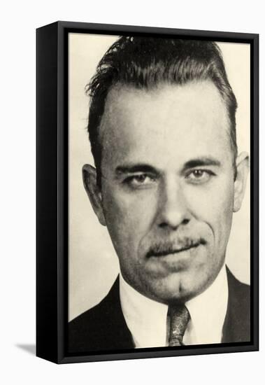 Portrait of John Dillinger-null-Framed Stretched Canvas