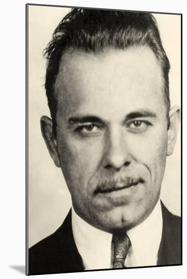 Portrait of John Dillinger-null-Mounted Photographic Print
