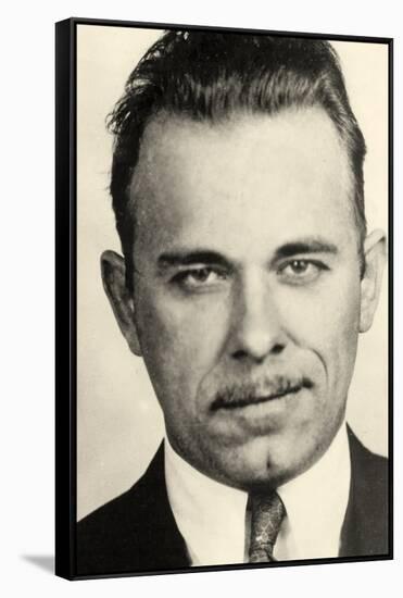 Portrait of John Dillinger-null-Framed Stretched Canvas