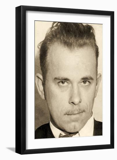 Portrait of John Dillinger-null-Framed Premium Photographic Print